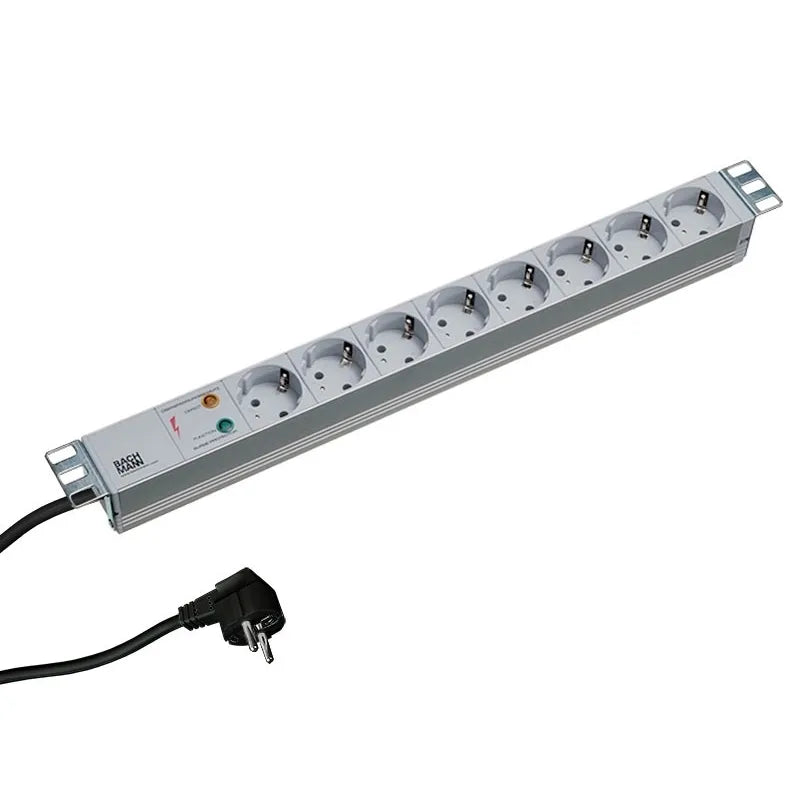 Bachmann 333.404 Bachmann PDU 19inch 1U 8x Schuko 16A 2m 4016514014477