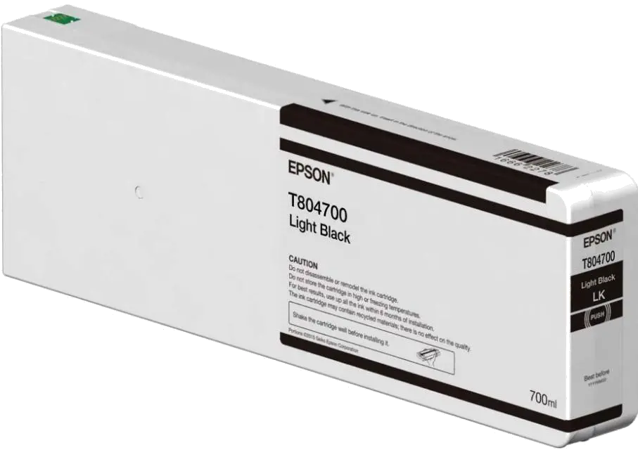 Epson C13T804700 Light Black Singlepack T804700 UltraChrome pentru Epson Surecolor SC-P8000, 010343917538