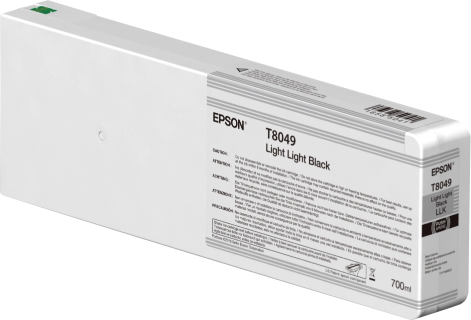 Epson C13T804900 Light Black Singlepack T804900 UltraChrome pentru Epson Surecolor SC-P8000, 010343917552