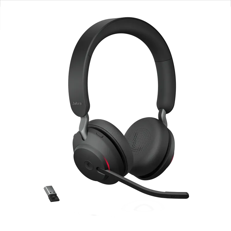 Jabra 26599-999-999 Casca EVOLVE2 65 MS fara fir, Binaural, On-Ear, conectare USB-A via Link 380a, 5706991022803