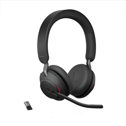 Jabra 26599-999-999 Casca EVOLVE2 65 MS fara fir, Binaural, On-Ear, conectare USB-A via Link 380a, 5706991022803