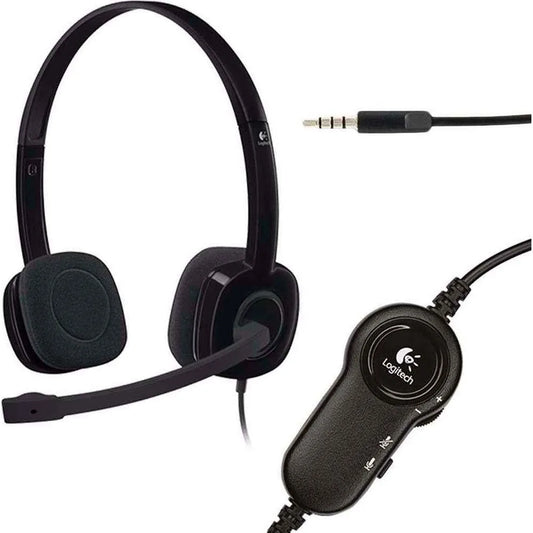 Logitech 981-000589 Logitech H151 Casti cu microfon, Over-the-Head, Binaural, Jack 3.5mm