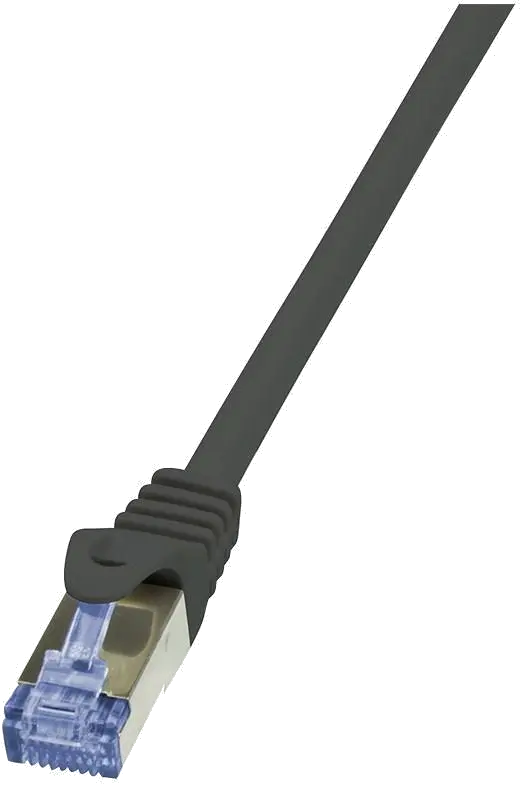 LogiLink CQ3053S PATCH CORD S/FTP LOGILINK Cat6a, LSZH, cupru, 2 m, negru, AWG26, dublu ecranat "CQ3053S", 4052792020304