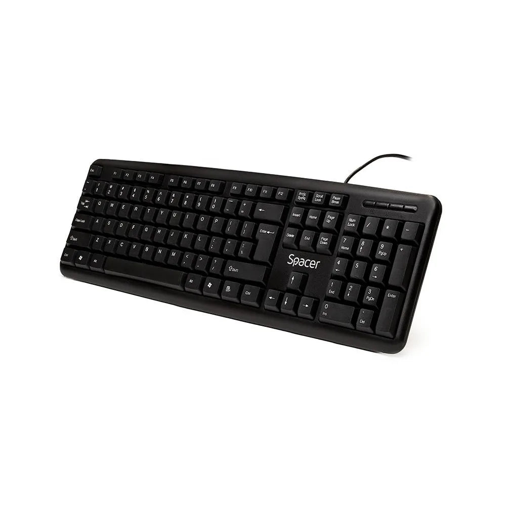 Spacer SPKB-520 Spacer TASTATURA USB, 104 taste, anti-spill, black 5949046600728