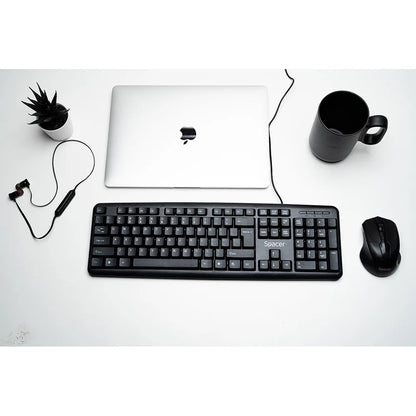 Spacer SPKB-520 Spacer TASTATURA USB, 104 taste, anti-spill, black 5949046600728