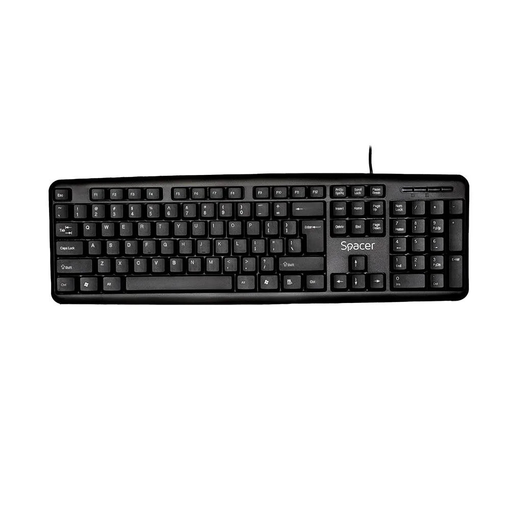 Spacer SPKB-520 Spacer TASTATURA USB, 104 taste, anti-spill, black 5949046600728