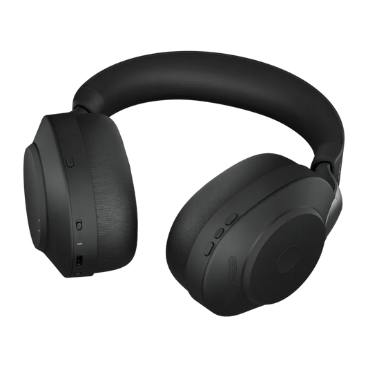 Jabra 28599-989-889 Casca EVOLVE2 85 UC fara fir, Stand incarcare inclus, Binaural, conectare USB-C, 5706991023176