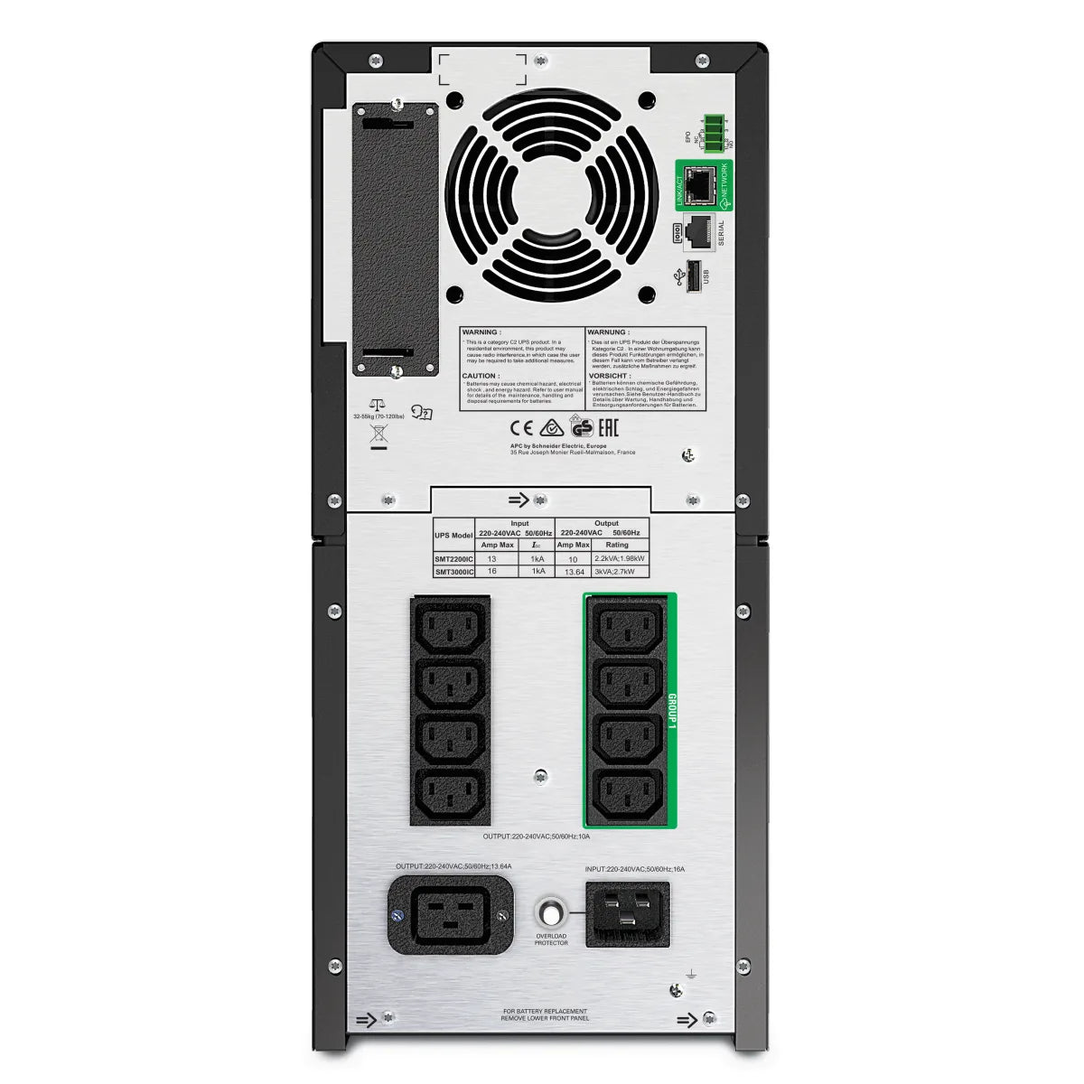 APC SMT2200IC APC Smart-UPS 2200VA/1980W line interactive, LCD, SmartConnect, tower 731304337317