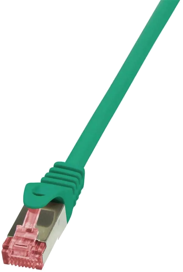 LogiLink CQ2065S Patch Cord S/FTP Cat6, LSZH, cupru, AWG27, dublu ecranat, 3m, verde, 4052792021349