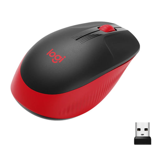Logitech 910-005908 Logitech M190 Full-size wireless mouse, 1000dpi, Red