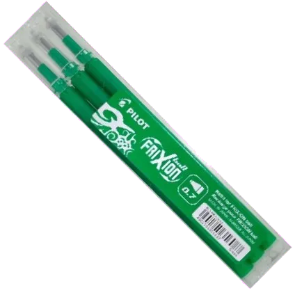 Pilot PBLS-FR7G-S3 Rezerva roller 0.7 Frixion Pilot verde, 3buc/set, 4902505356087