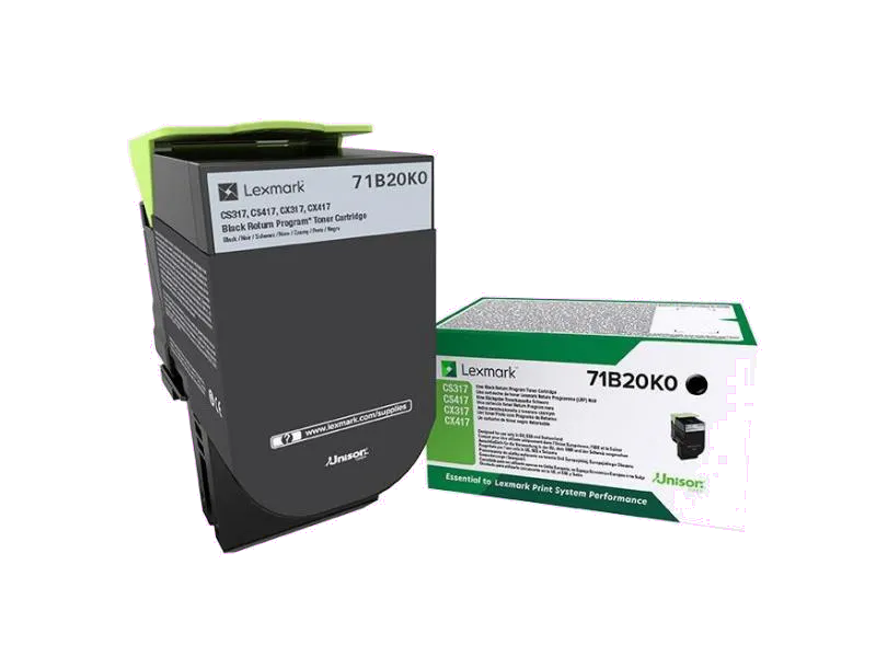 Lexmark 71B20K0 Cartus toner Black Return Program 3k, 0734646641883
