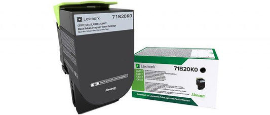 Lexmark 71B20K0 Cartus toner Black Return Program 3k, 734646641883