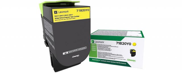 Lexmark 71B20Y0 Cartus toner Yellow Return Program 2.3K, 734646641906