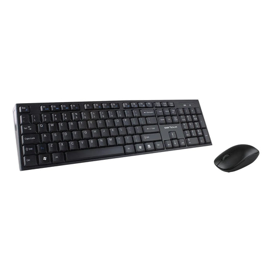 Serioux SRXK-NK9800WR Serioux Kit Tastatura US layout, multimedia + Mouse optic 1200dpi, wireless 2.4GHz 5949088507986