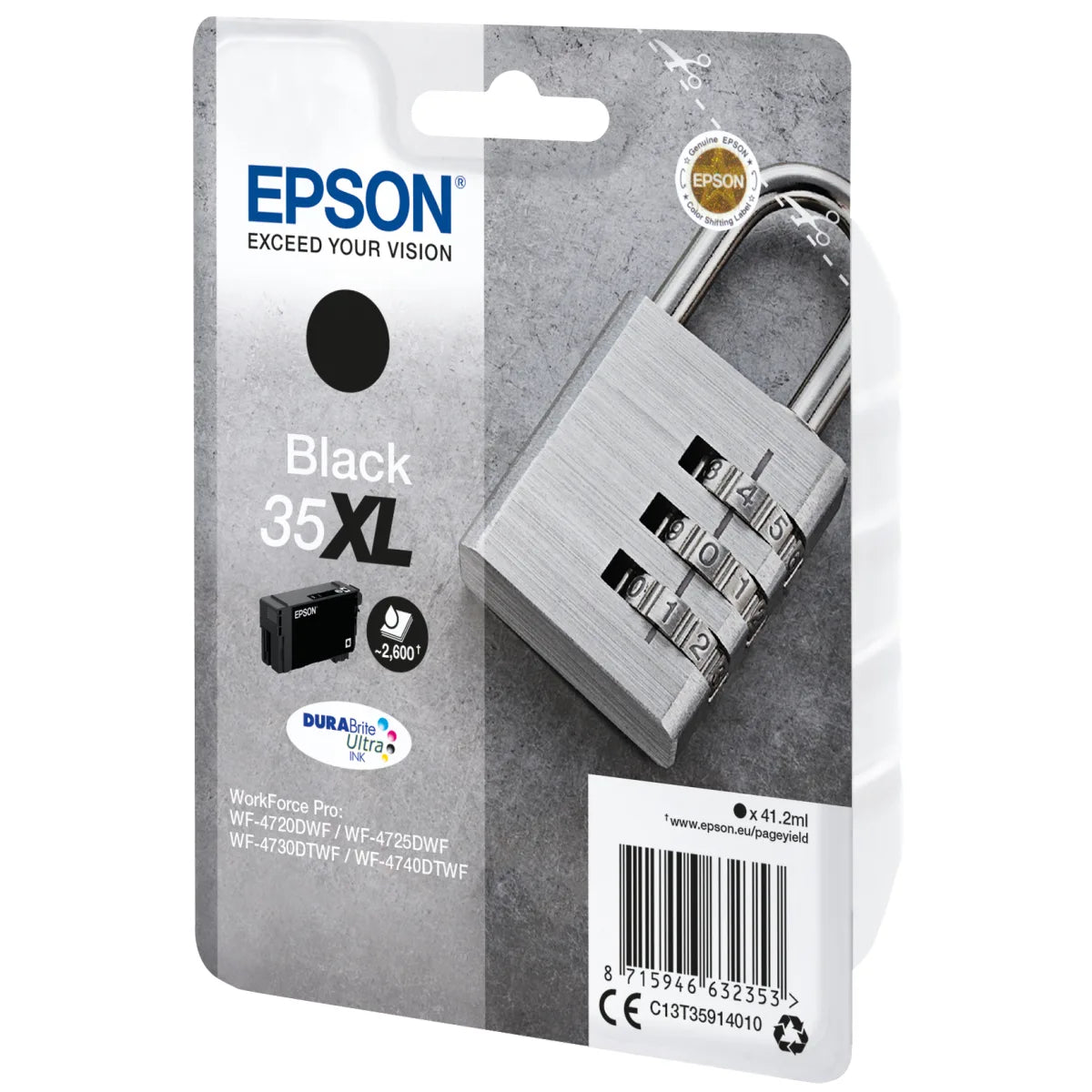Epson C13T35914010 Epson Cartus cerneala negru No. 35XL pentru WF-4720 / 4725 / 4730 / 4740, 2600 pag 8715946632353