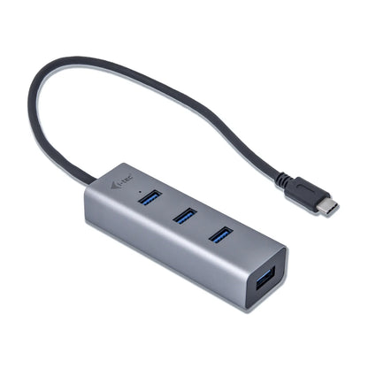 i-Tec C31HUBMETAL403 i-Tec Metal Hub USB-C 3.0 4 porturi USB-A constructie din aluminiu Space Grey 8595611702266