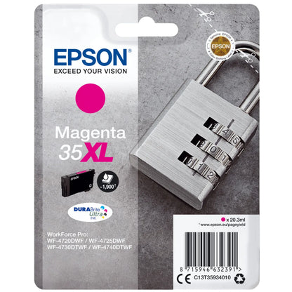 Epson C13T35934010 Epson C13T35934010 Cartus cerneala original magenta No. 35XL pentru WF-4720 / 4725 / 4 8715946632391