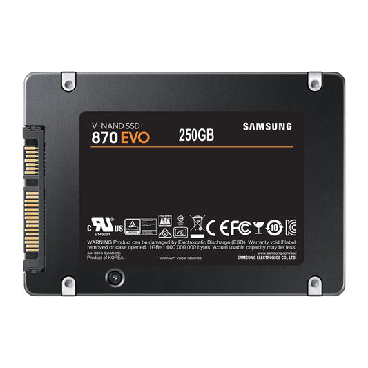 Samsung MZ-77E250B/EU Samsung SSD 870 EVO 250GB, 2.5'', V-Nand 3bit MLC, R/W: 560/530 MB/s, S-ATA3 8806090545931