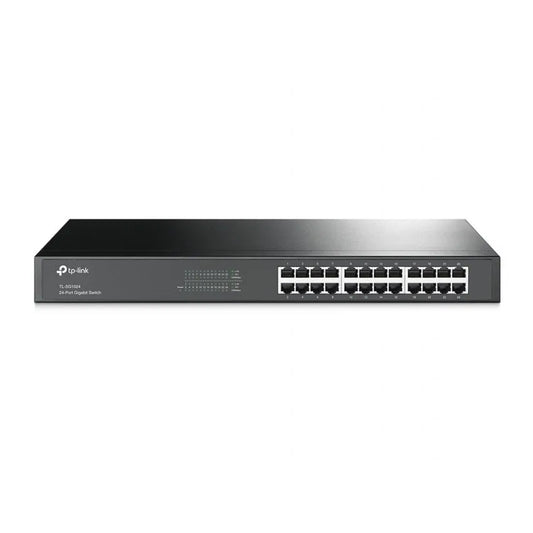 TP-Link TL-SG1024D TP-Link 24-port Gigabit Desktop/Rachmount Switch, 24 10/100/1000M RJ45 ports, 13-inch 6935364020620