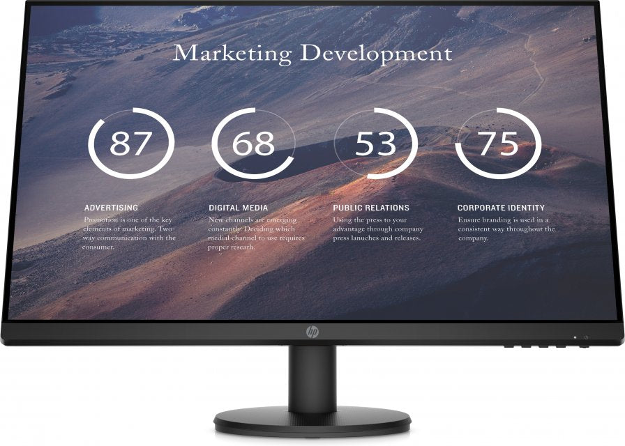 HP 9TT20AA Monitor 27inch P27v G4, LED, IPS, FHD 1920x1080, 16:9, 5 ms, 300 cd/m², 1000:1 s, 194850135538