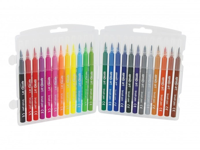 Office SP58124 Set 24cul carioca PAINT BRUSH cut plastic, 3800884581247