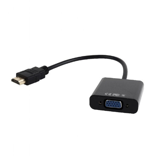 Gembird A-HDMI-VGA-03 Adaptor HDMI (T) la VGA (M) 15cm rezolutie maxima Full HD (1920 x 1080) la 60Hz, 8716309089784