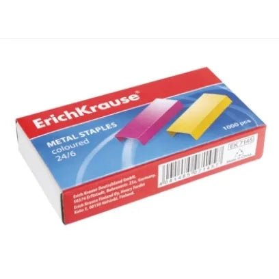ErichKrause 7145 ErichKrause Capse 24/6 color 1000 buc/cutie 4041485071457