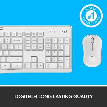 Logitech 920-009824 Logitech MK295 Silent Wireless Combo, US Intl Layout, Off-White 5099206092594