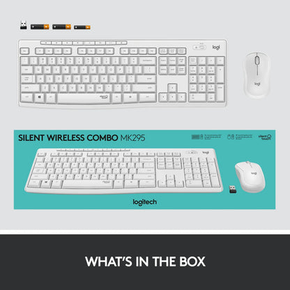 Logitech 920-009824 Logitech MK295 Silent Wireless Combo, US Intl Layout, Off-White 5099206092594
