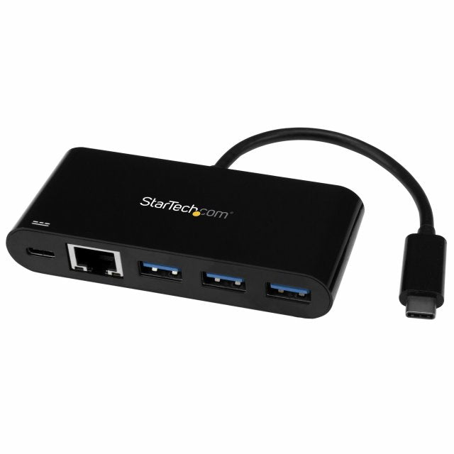 StarTech US1GC303APD USB-C ADAPTER TO ETHERNET/W/3PORT USB 3.0 HUB + PS, 65030869973