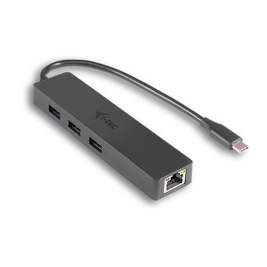 i-Tec C31GL3SLIM USB C Slim 3-porturi HUB Gigabit Ethernet USB 3.0 to RJ-45 3x USB 3.0, 8595611701887 8595611701672