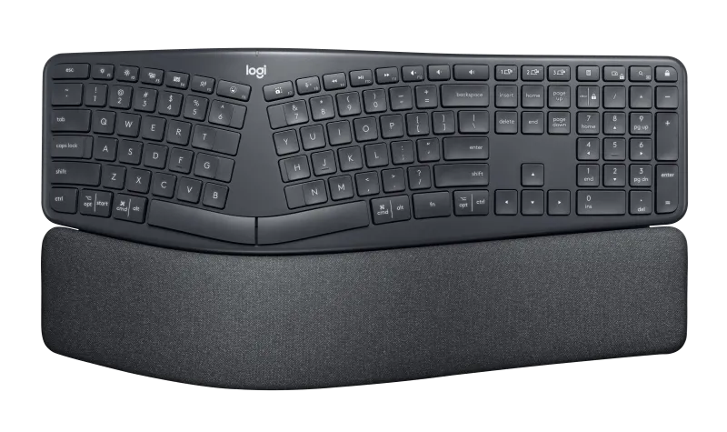 Logitech 920-010352 ERGO K860 Ergonomic Wireless Keyboard for Business, US International Layout, 5099206097131