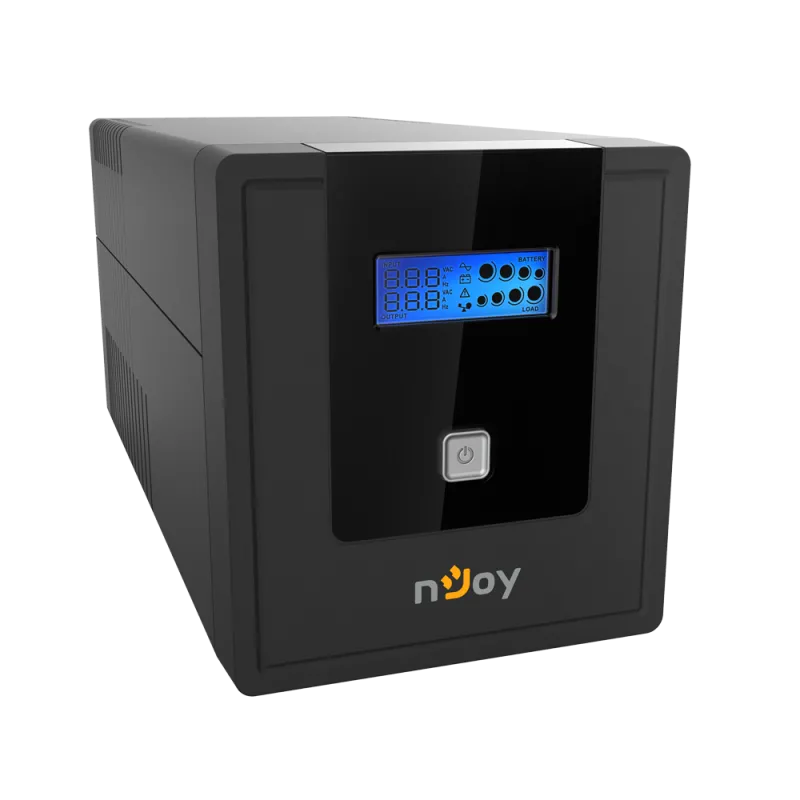 nJoy UPCMTLS610HCAAZ01B UPS nJoy Cadu 1000, 1000VA/600W, Afisaj LCD cu ecran tactil, 2 x prize Schuko pr, 6422956009335