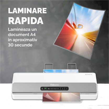 Fellowes 8058201 Amaris laminator A3 grosime maxima de laminare 175 microni, 50043859773829