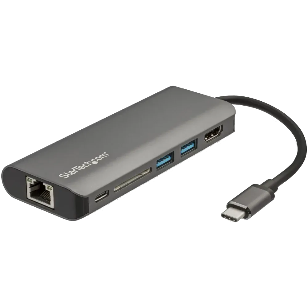 StarTech DKT30CSDHPD3 USB C Multiport Adapter USB-C Travel Dock to 4K HDMI, 3x USB 3.0 Hub, SD/SDHC, 65030880022 065030880022