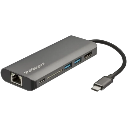 StarTech DKT30CSDHPD3 USB C Multiport Adapter USB-C Travel Dock to 4K HDMI, 3x USB 3.0 Hub, SD/SDHC, 65030880022 065030880022