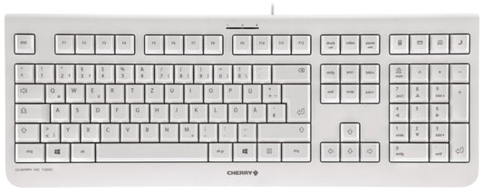Cherry JK-0800DE-0 Tastatura KC 1000 Gri USB DE (Germană), 4025112081309