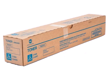 Konica-Minolta A8K345F TN-221C Toner original cyan Half Capacity pentru C227,C287, 10.500 pag, 1PA8K345H