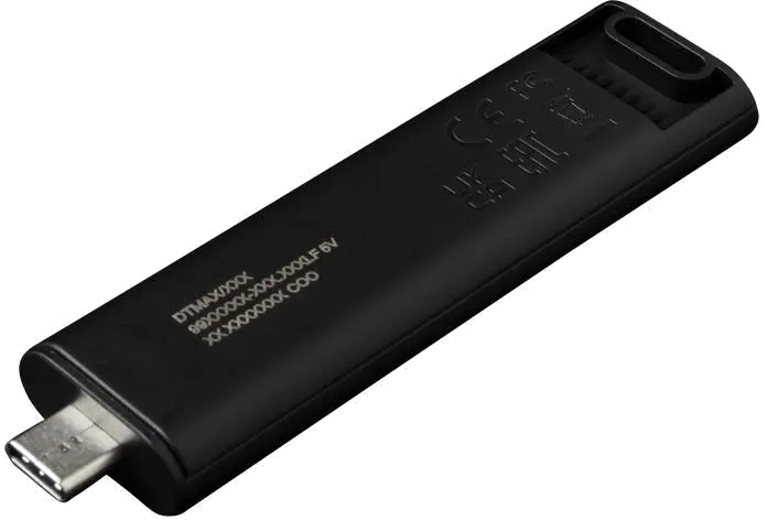 Kingston DTMAX/1TB DataTraveler MAX Flash Drive 1TB USB3.2, R/W 1000/ 900 MB/s, USB-C, Black, 740617322354 740617328295