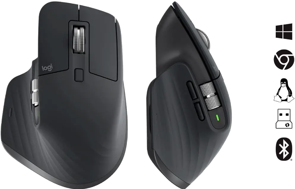 Logitech 910-006559 Mouse MX Master 3S Performance Wireless, Graphite, 5099206103726