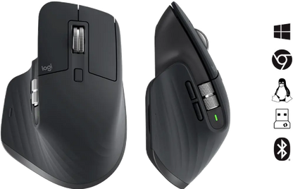 Logitech 910-006559 Mouse MX Master 3S Performance Wireless, Graphite, 5099206103726