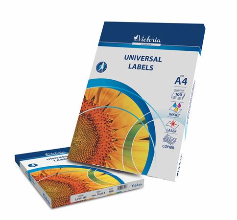 Rillprint AI.RL.89112 Rillprint Etichete albe autoadezive 24/A4 70x37 mm, cutie 100 coli, ink/ laser/ copier 8712794891123