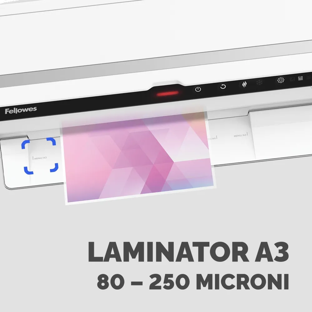 Fellowes 5746701 Venus LX laminator A3 ultra rapid 2180mm/m, grosime maxima folie 250 microni, 50043859763431