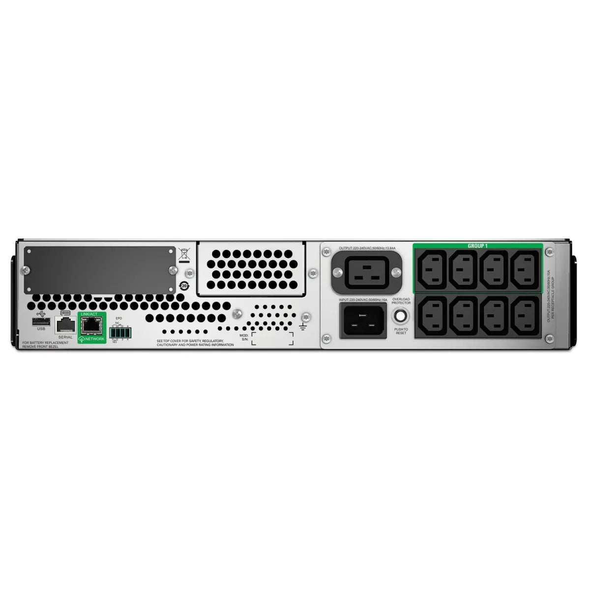 APC SMT3000RMI2UC APC Smart UPS 3000VA/ 2700W Line interactive Sinusoida pura Rack 2U iesiri 8x C13 731304337348