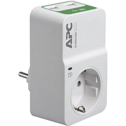 APC PM1WU2-GR APC Essential SurgeArrest Priza cu protectie 1x Schuko, 2x USB, Alb 731304334750