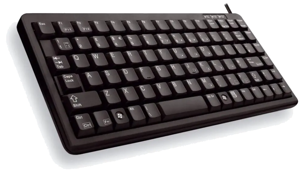 Cherry G84-4100LCMEU-2 G84-4100 compact keyboard EU, black, USB, US International, 4025112062575