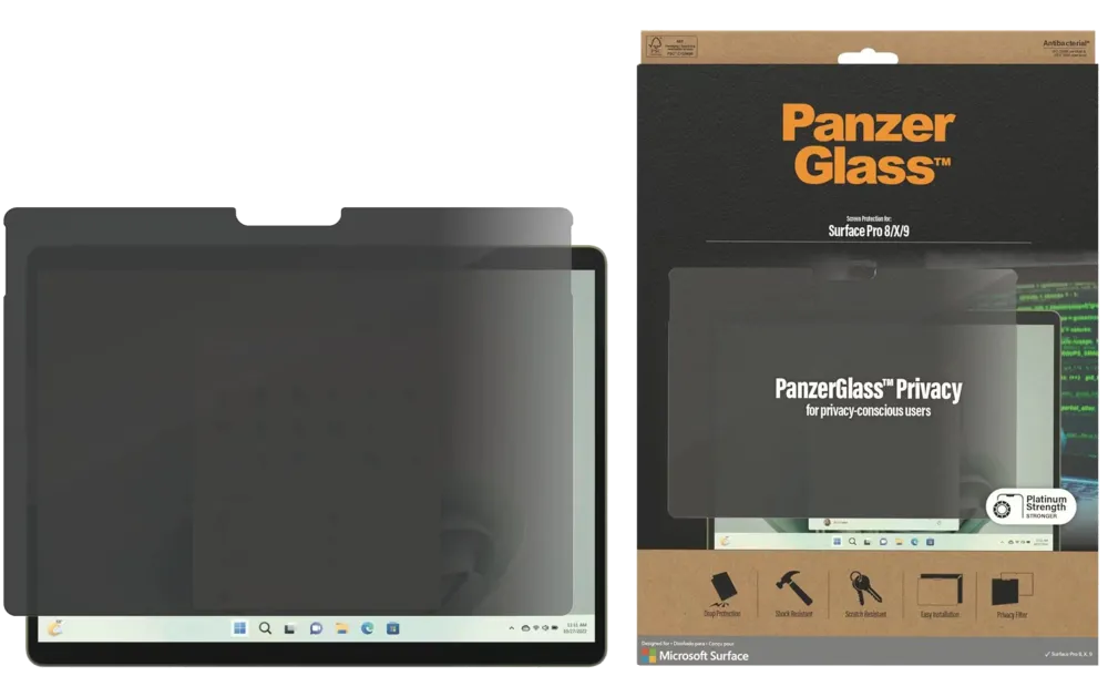 PanzerGlass P6262 PanzerGlass Privacy Filter for Microsoft Surface Pro X/ Pro 8/ Pro 9/Pro 10 5711724162626