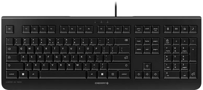 Cherry JK-0800EU-2 Tastatura KC 1000 Neagra USB US Intl, Euro Symbol, 4025112081491