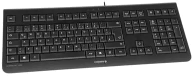 Cherry JK-0800EU-2 Tastatura KC 1000 Neagra USB US Intl, Euro Symbol, 4025112081491